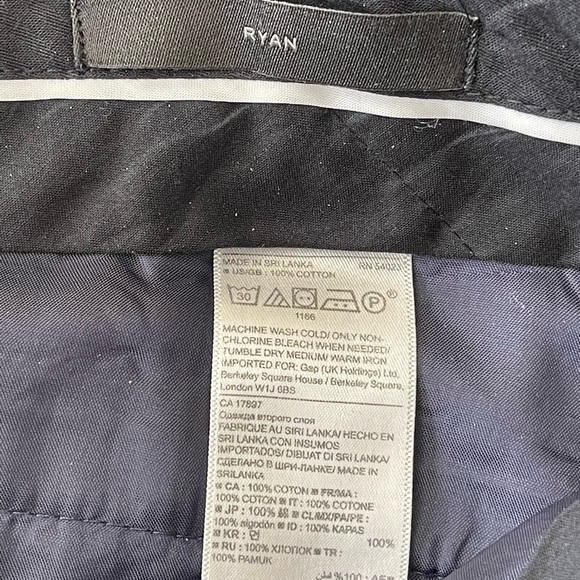 Banana Republic Navy Blue Ryan Tuxedo Pants (size 8p) - Picture 8 of 14